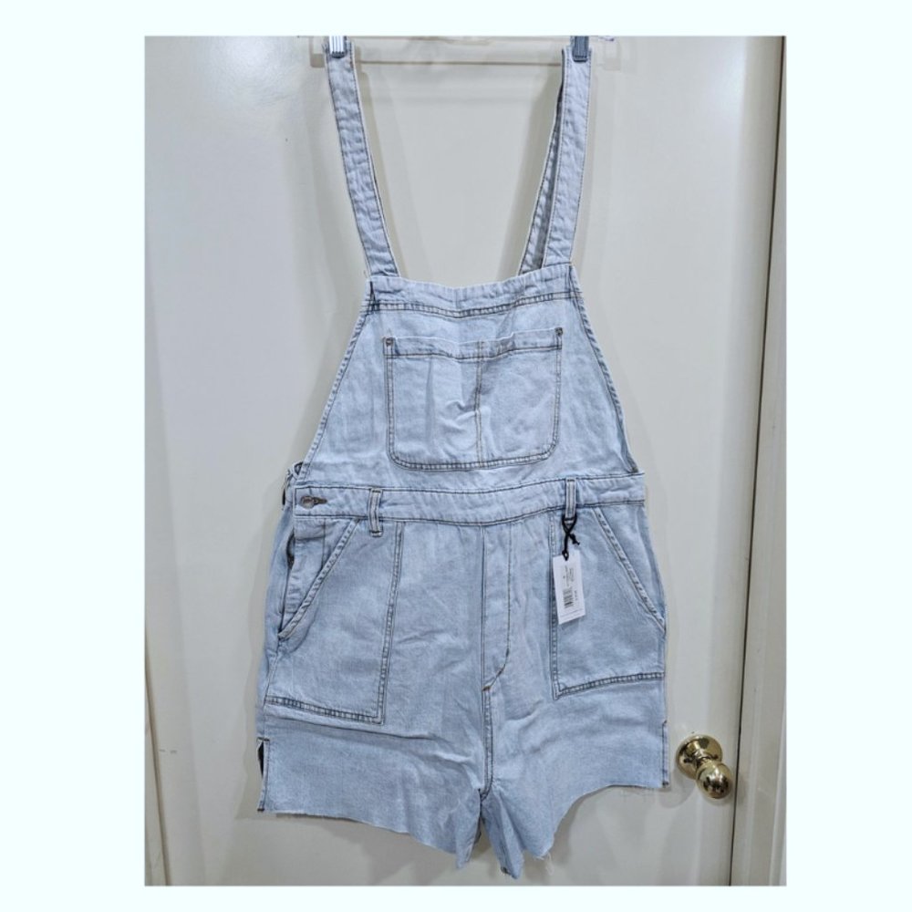 WeWoreWhat Slit Overall Short  XL